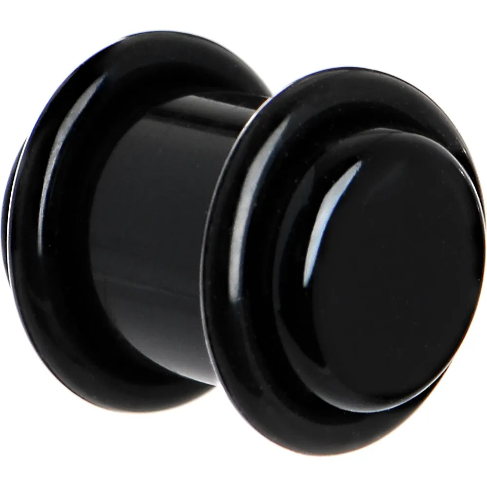 00 Gauge Black Acrylic Plug