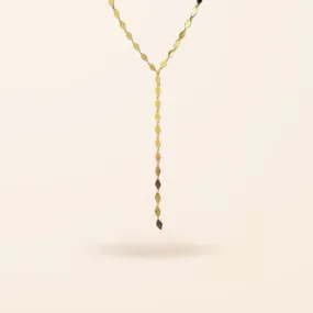 10K Gold Large Disco Lariat