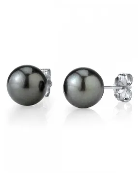 13mm Tahitian South Sea Round Pearl Stud Earrings- Various Colors