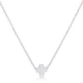 16" Necklace Sterling - Signature Cross Sterling