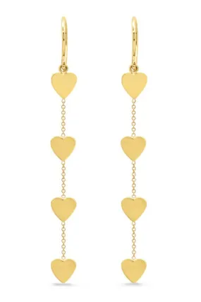 4 Heart By-The-Inch Earrings