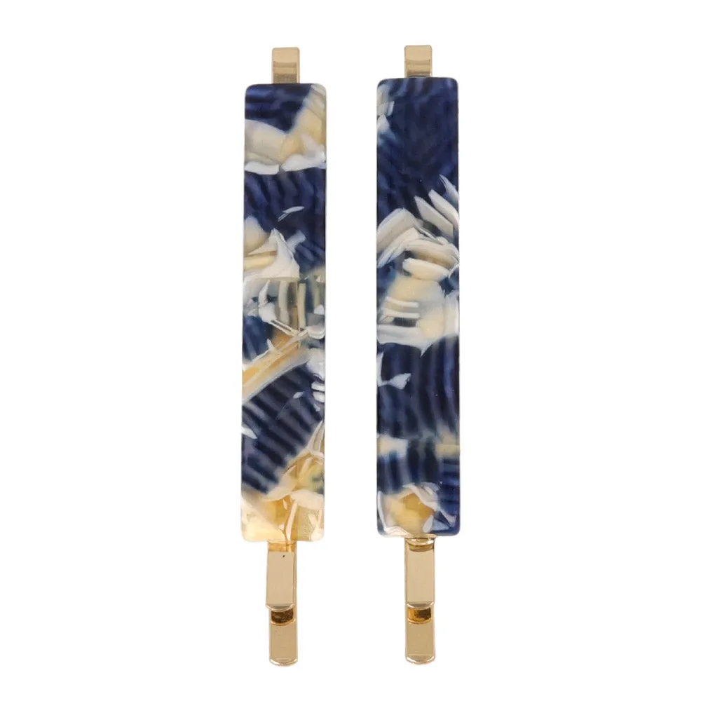 Acetate Marble Bobby Pin Set