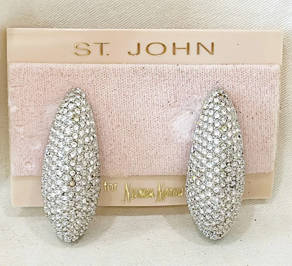 Beautiful classic signed St John for Neiman’s clip on earrings