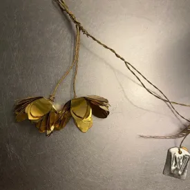 Brass Christmas Rose Hanging Decoration - Walther & Co, Denmark