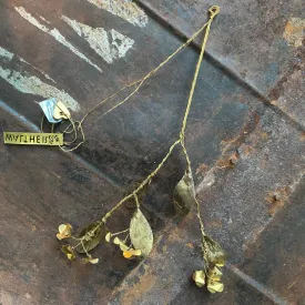 Brass Forget Me Not Hanging Decoration - Walther & Co, Denmark