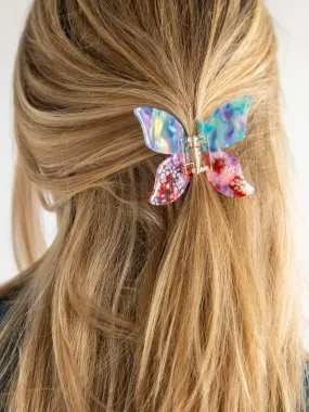 Butterfly Hair Claw Clip - Dusty Blue