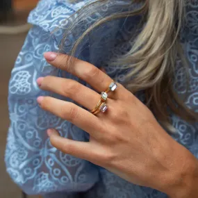 Caroline Svedbom Naya Crystal Gold Ring