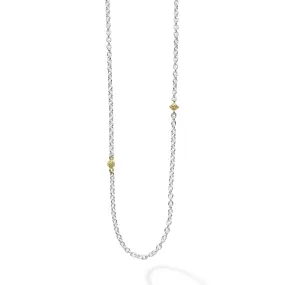 Caviar Icon 32 Inch Two-Tone Caviar Chain Necklace