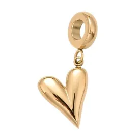 Charis Love Story European Charm Bead, Gold Stainless Steel (Purchase on Back Order 2-3 weeks)