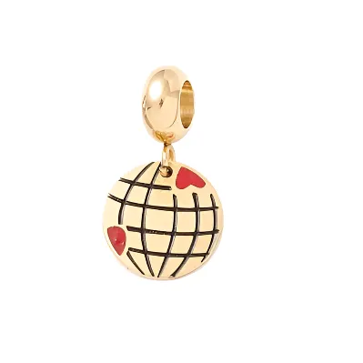 Charis Love Story European Single Charm Bead, Gold Stainless Steel (Purchase on Back Order 2-3 weeks)