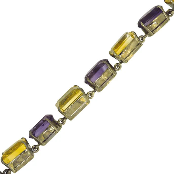 Citrine & Amethyst Bracelet