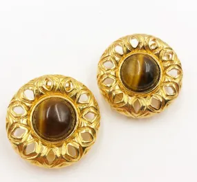 Classic signed St. John clip on earrings.