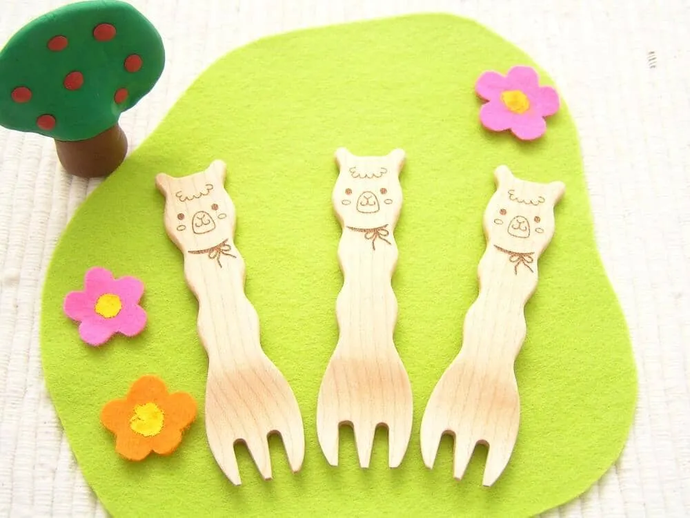 Cute Alpaca Snack Fork