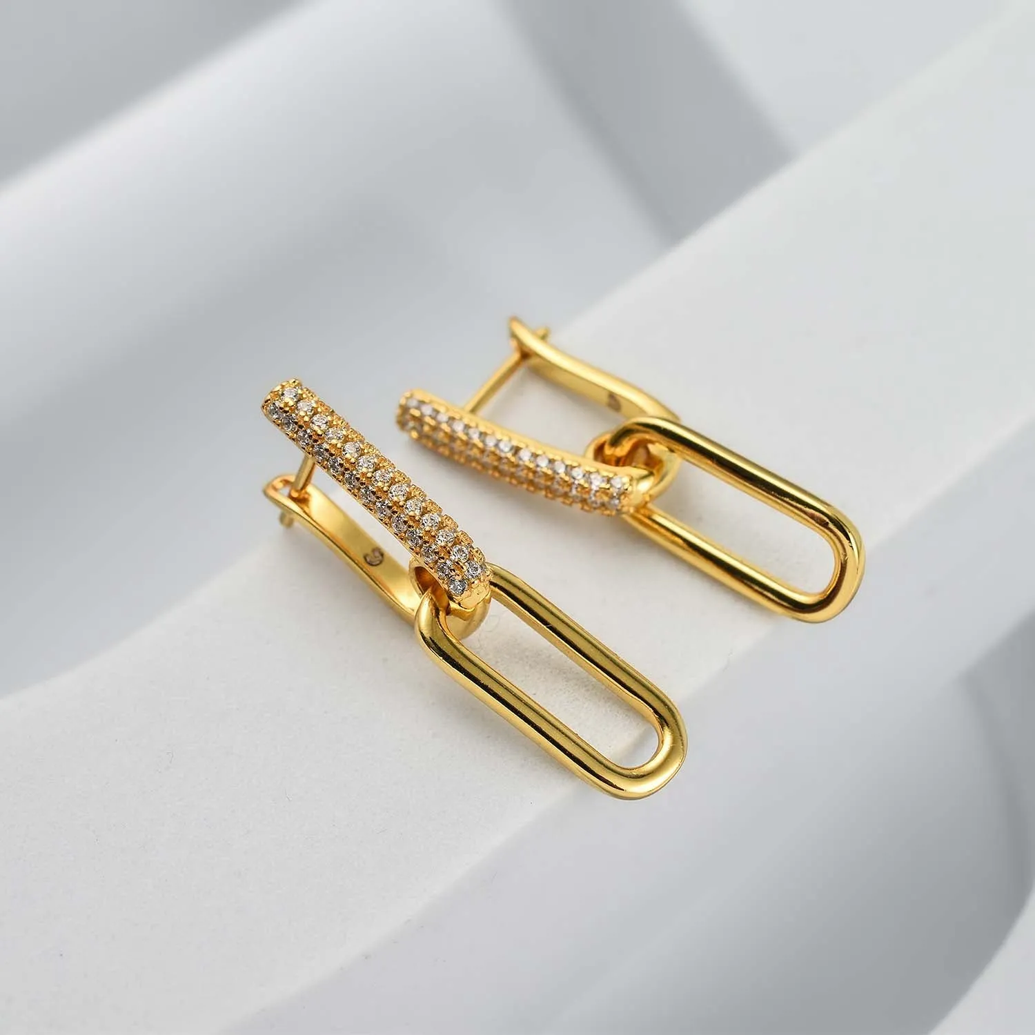 Double Link Earrings