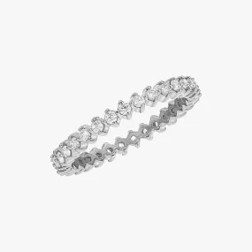 Eternity Marquise Silver Ring