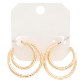 Gold Double Hoop Earring