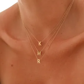 Honey - Stainless Steel Letter Initial Necklace