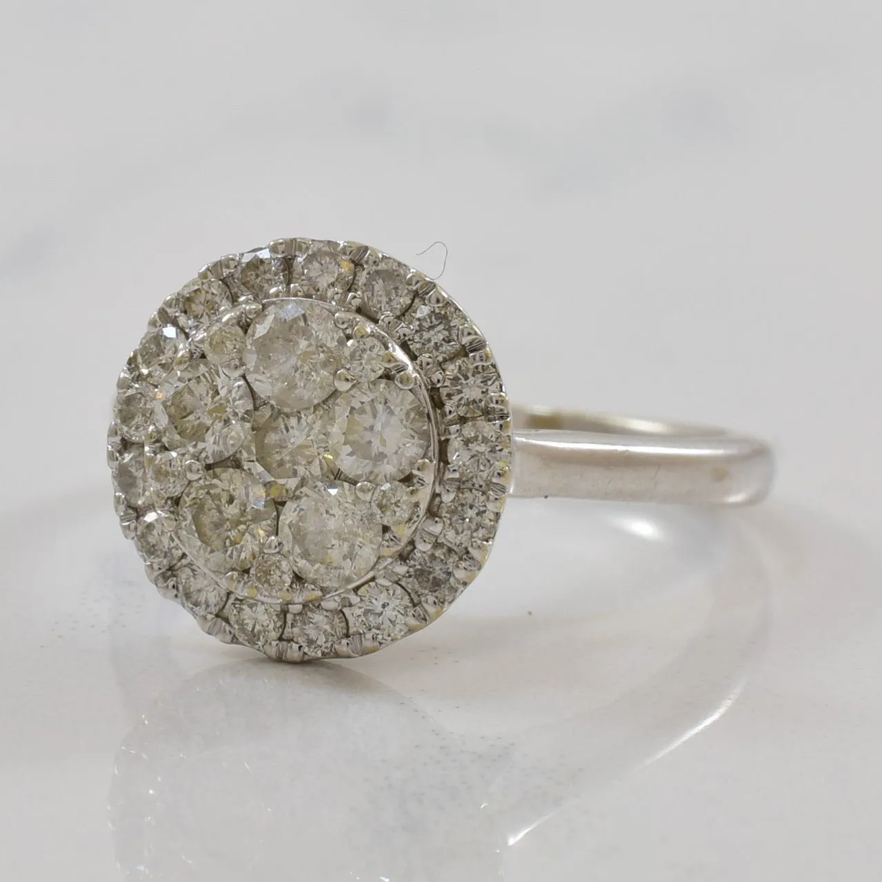 'Michael Hill' Cluster Halo Diamond Ring | 1.00ctw | SZ 6 |