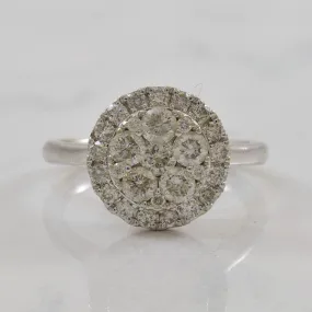 'Michael Hill' Cluster Halo Diamond Ring | 1.00ctw | SZ 6 |