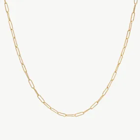 Elegant Mini Ellipse Linked Necklace - Sterling Silver Jewelry for Women