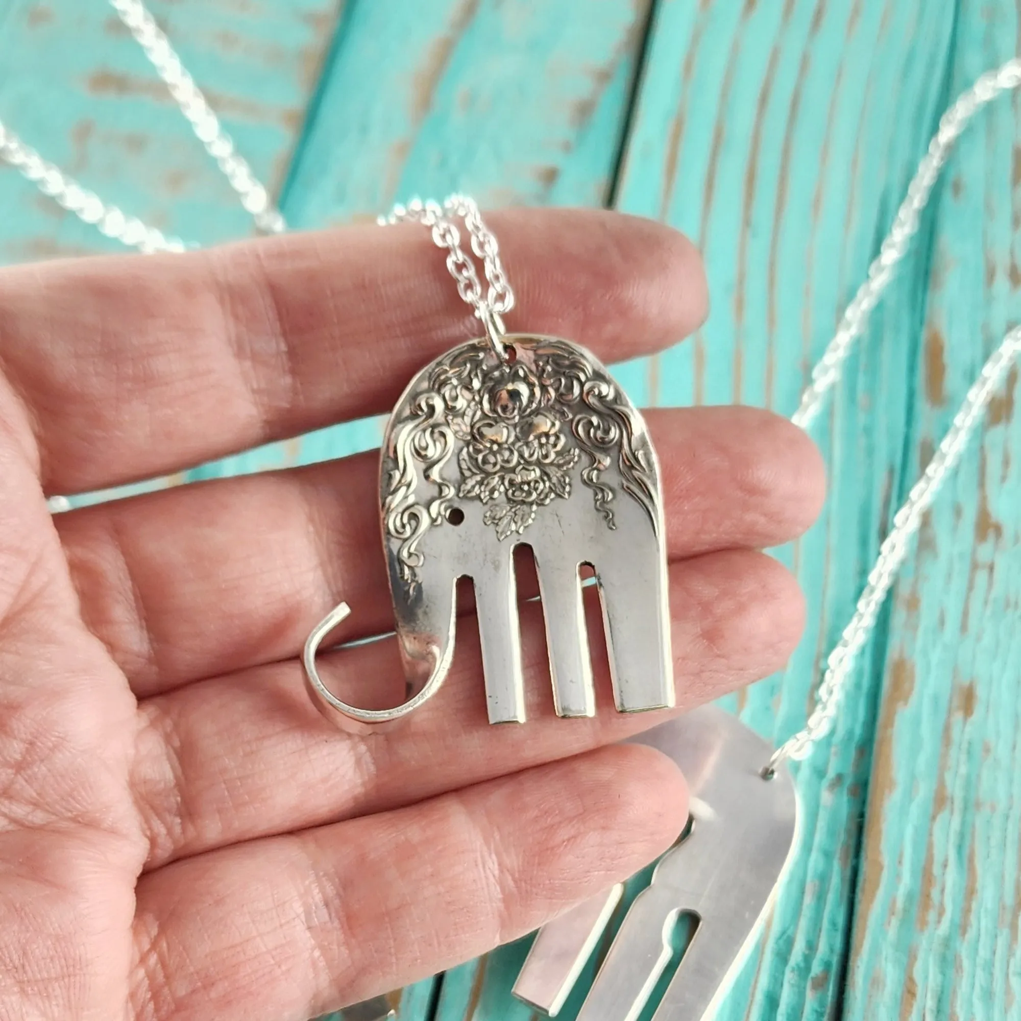 Mixed Bag Elefork Salad Fork Necklace - Wholesale