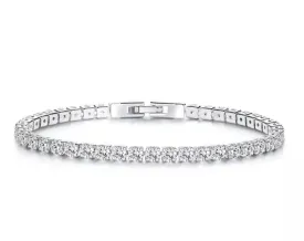 Plated Platinum 5 Colors Tennis Bracelet