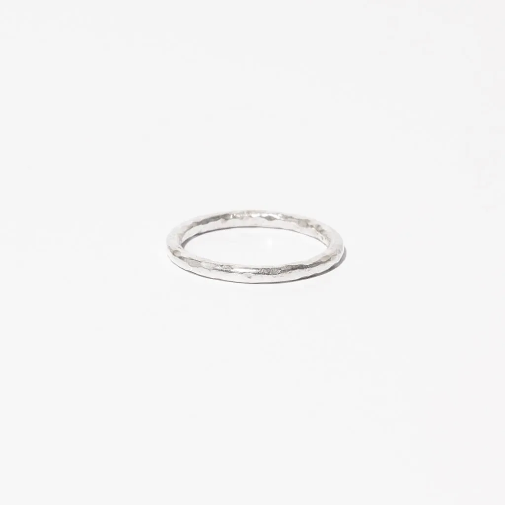 Simple Band Stacking Ring - Sterling Silver