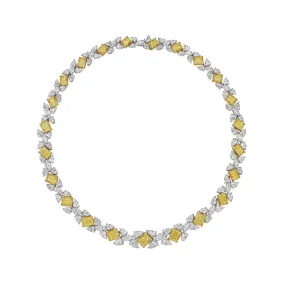 'The Dorry' Fancy Shape Diamond Necklace, 68 CT