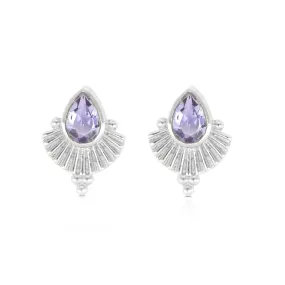 Venus Iolite Silver Earrings