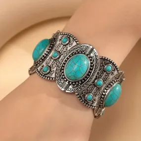 Western Turquoise Elastic Bracelet only at Bling & Bloom's Boutique | Women's Country Jewelry